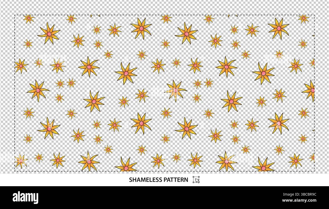 Festive Gold Star Seamless Pattern for Elegant Christmas and Holiday Designs Stock Vector