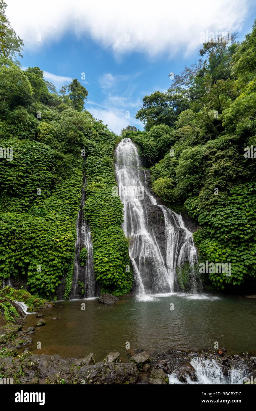 Banyumala Waterfall Is Located In Northern Bali Between Munduk And banyumala-waterfall-is-located-in-northern-bali-between-munduk-and