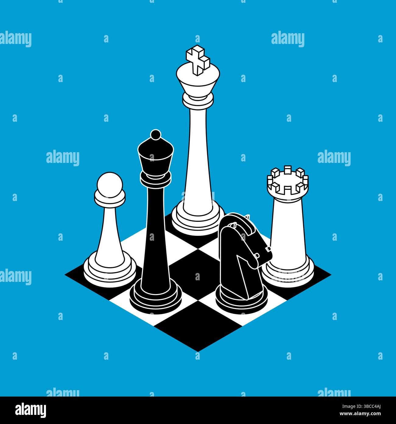 Chess club logo hi-res stock photography and images - Alamy
