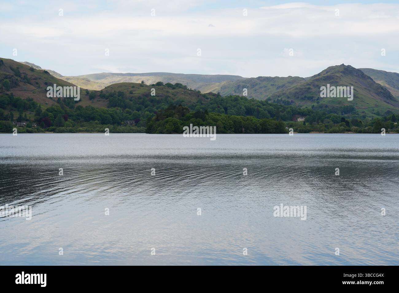 Views over Grasmere Lake, Cumbria, UK Stock Photo