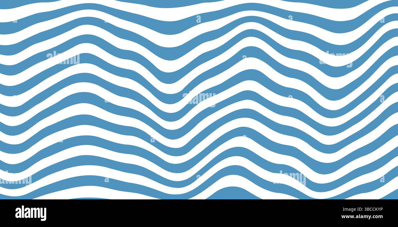 Distorted liquid wavy texture abstract background; retro psychedelic line art Stock Vector