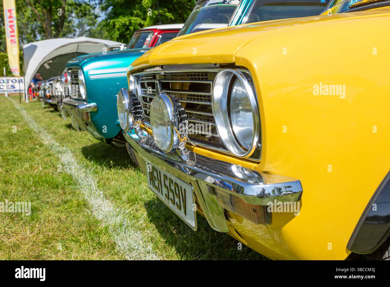 Classic car show, Bridgnorth, Shropshire, UK. 2025 Stock Photo
