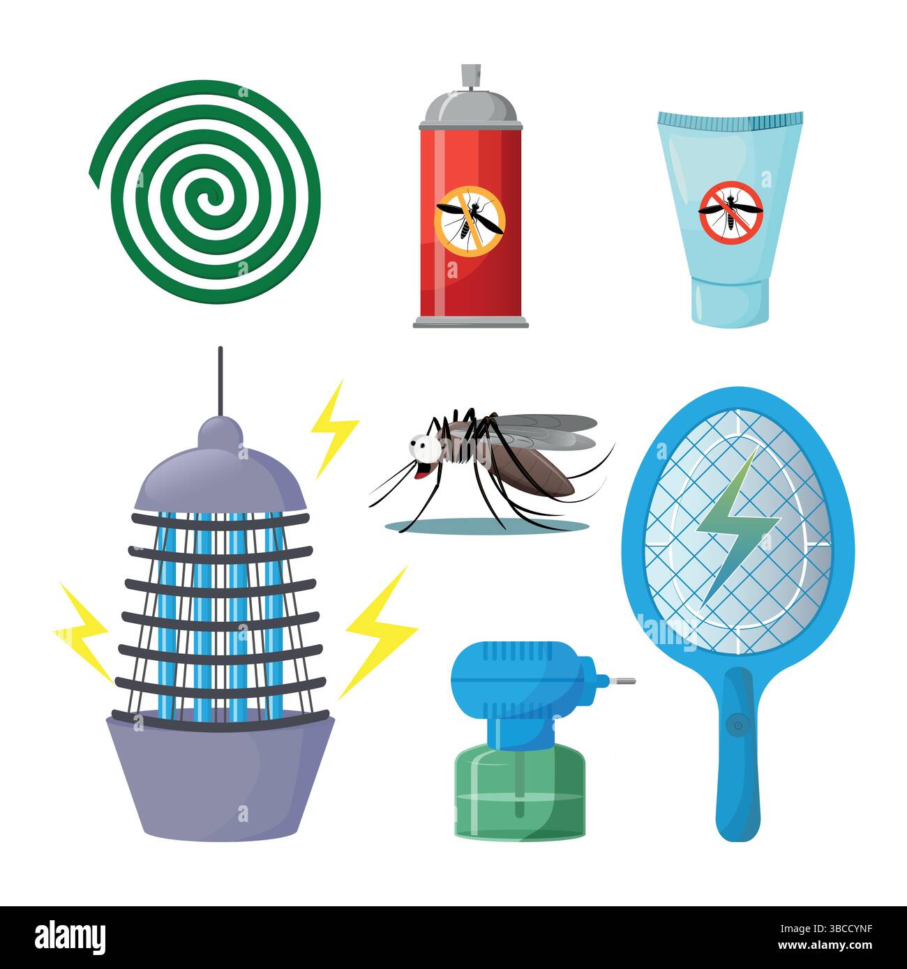 Electric mosquito racket Stock Vector Images - Alamy