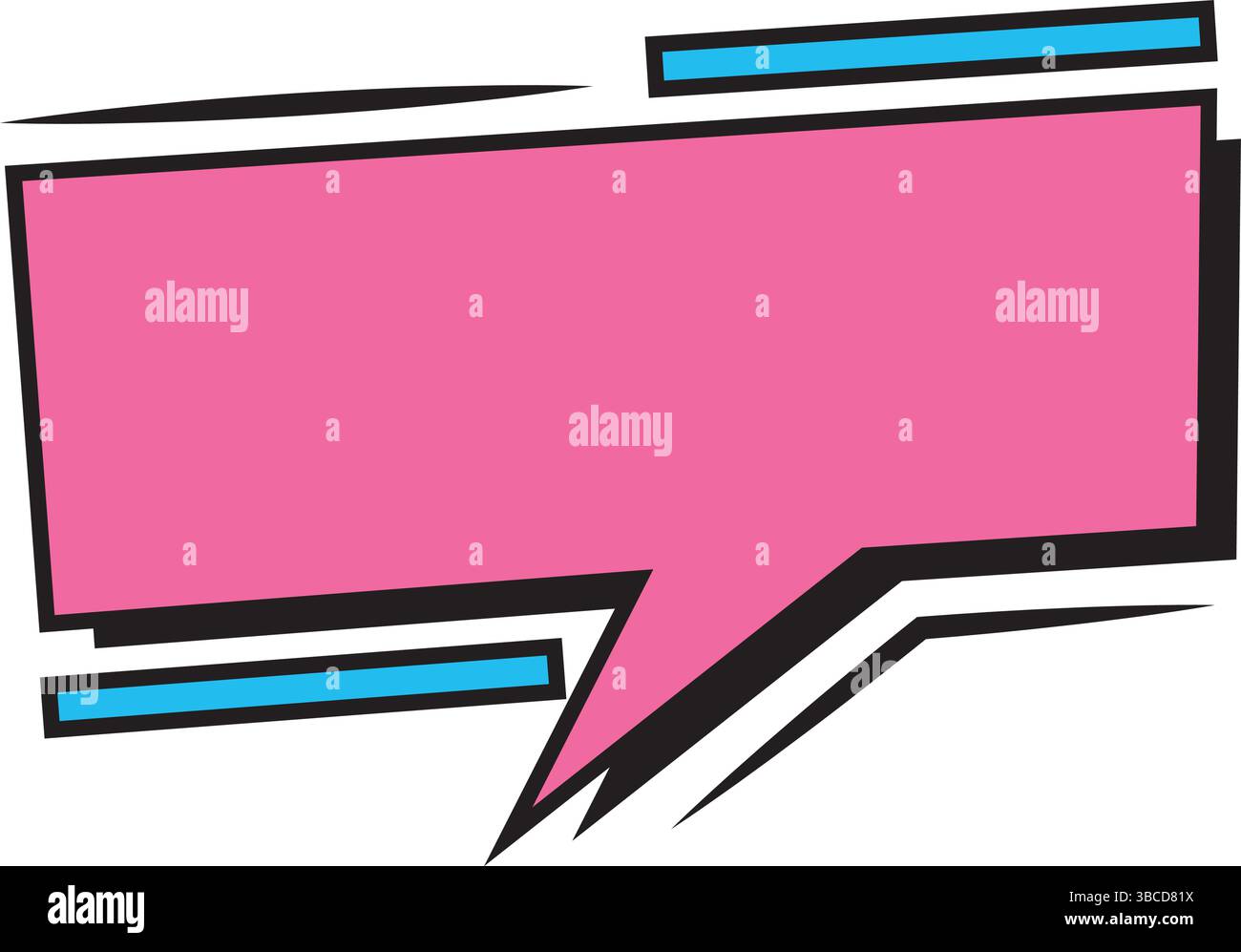 Empty comic bubble chat Vector illustration Stock Vector Image & Art ...