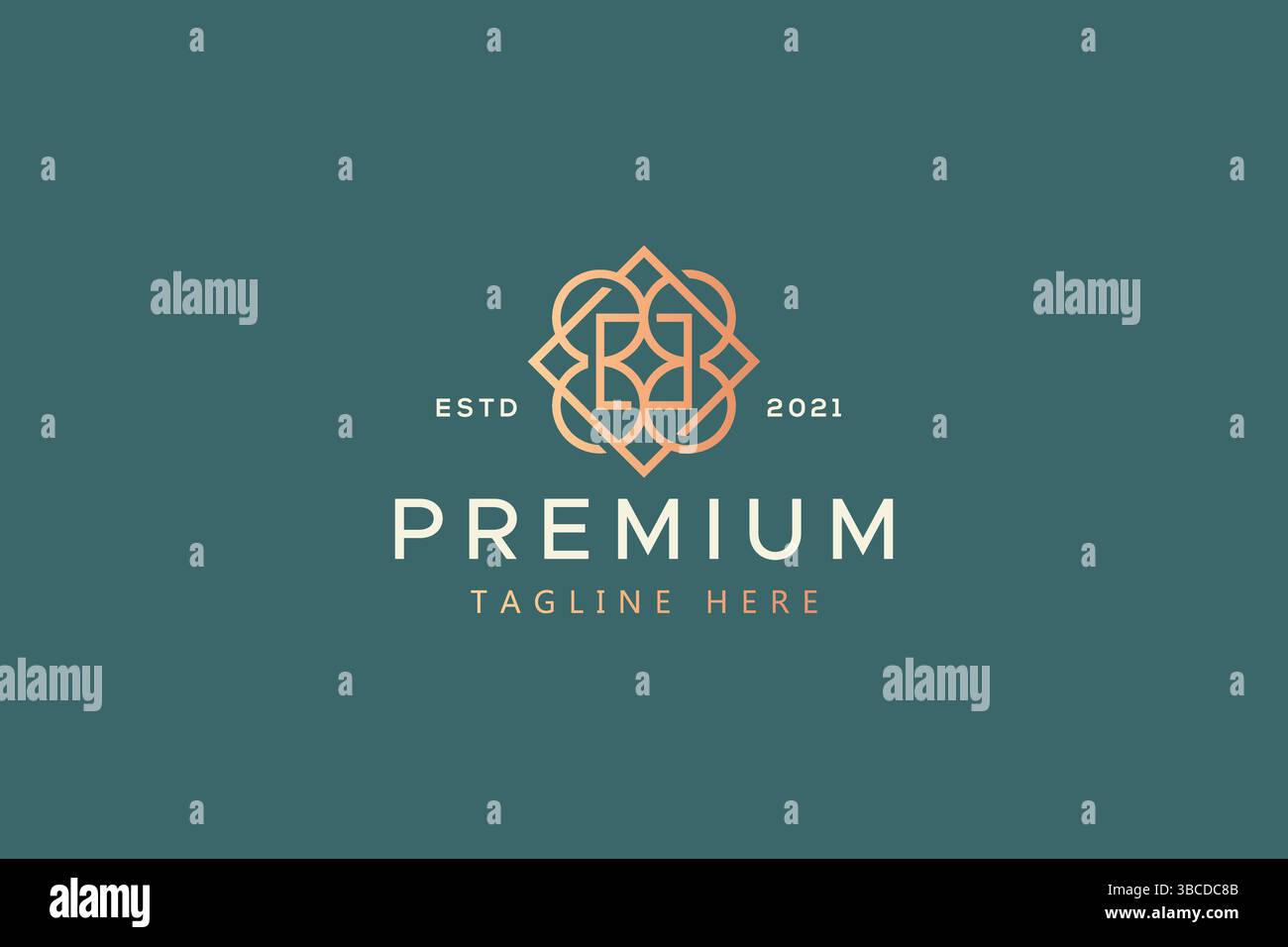Premium Geometric Mandala Logo Business Stock Vector