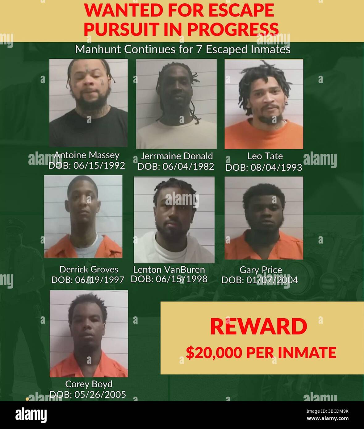 May 19, 2025, New Orleans, Louisiana, USA: Manhunt continues for 7 ...