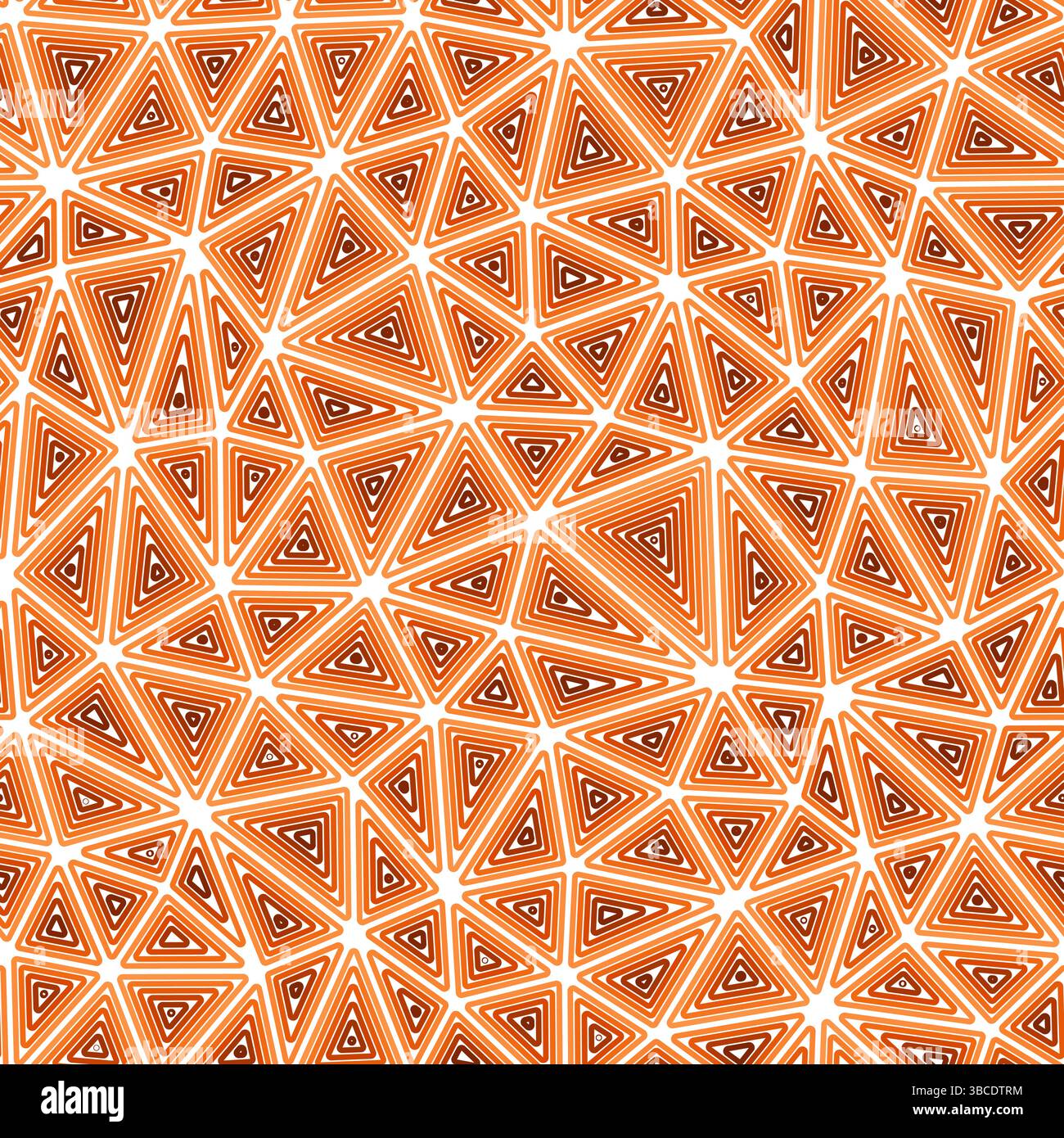Abstract pattern of triangles. Multiple repeated inner triangles. Medium shape size. Single color tone style. Seamless pattern. Amazing vector tiles. Stock Vector