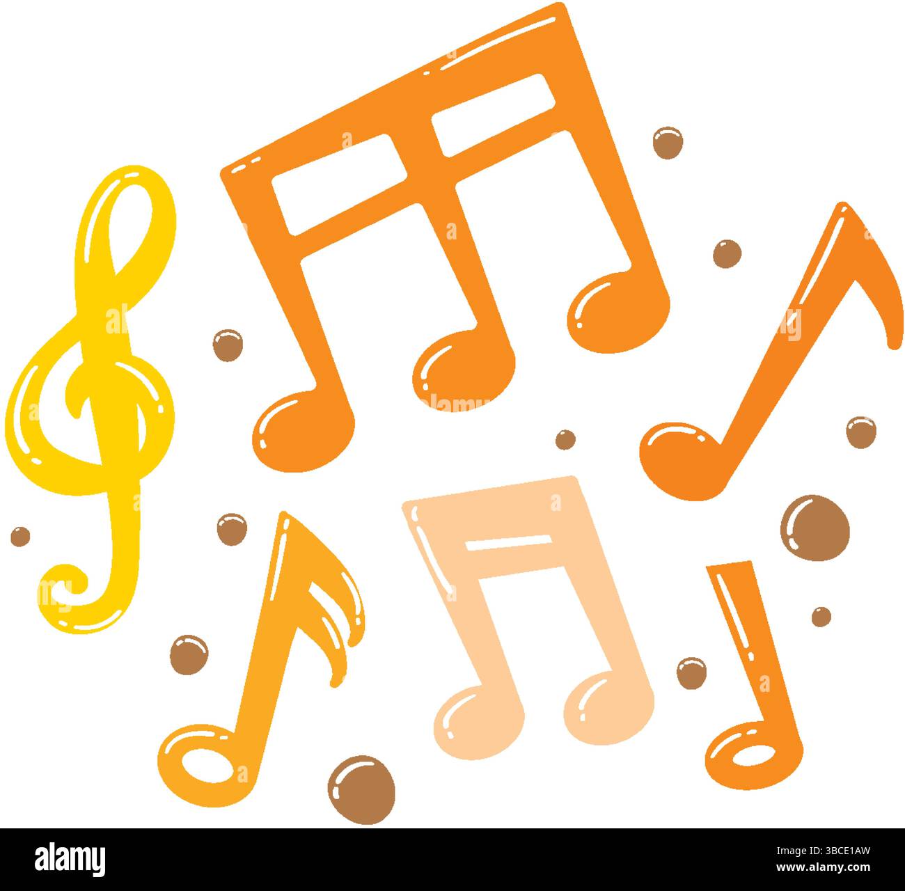 S Notes Image Colorful notes symbolizing harmony and creativity Stock Vector Image ...