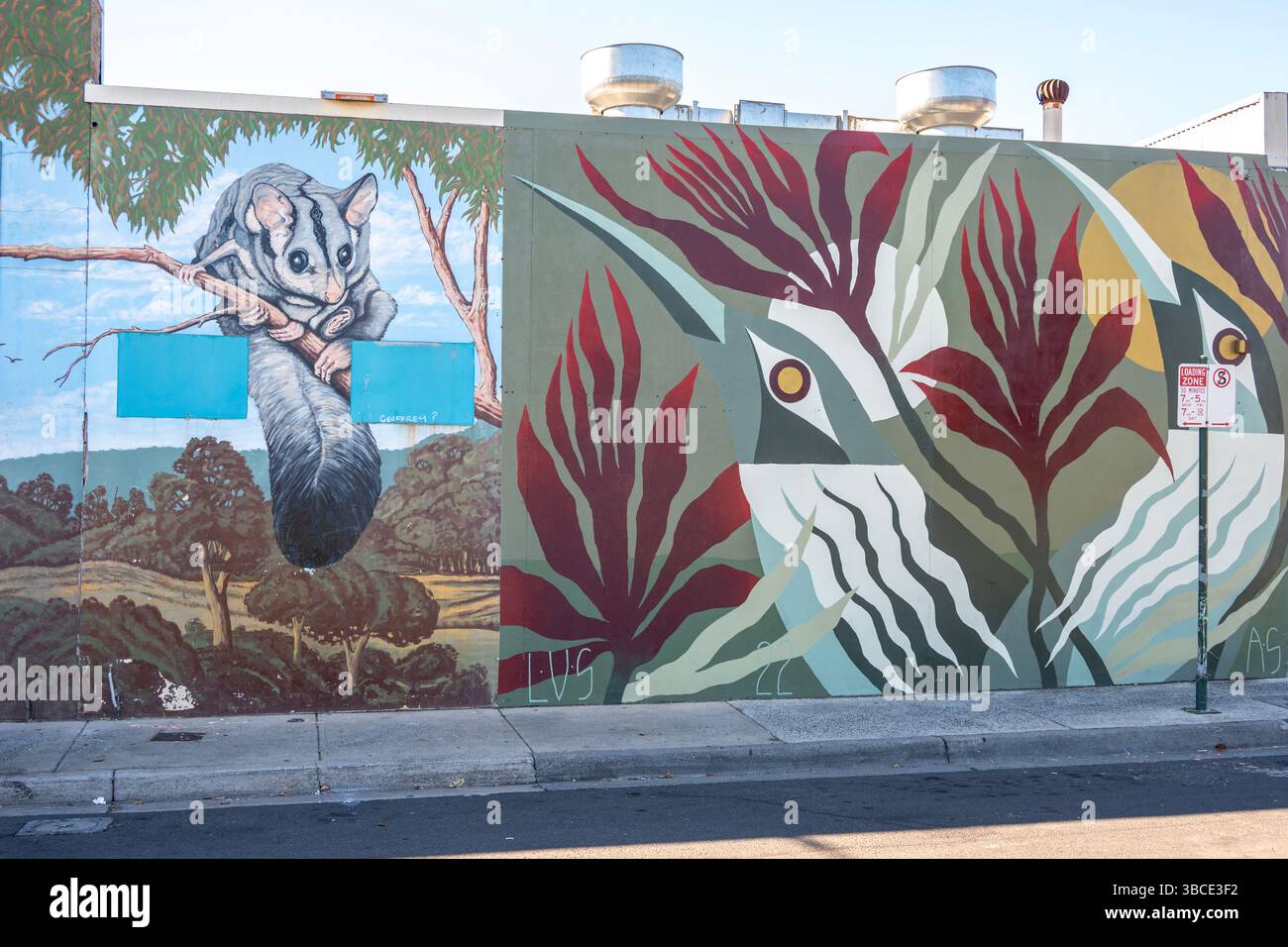 Street Art by Al and Lilith Stark, Bundoora, Victoria, Australia Stock Photo