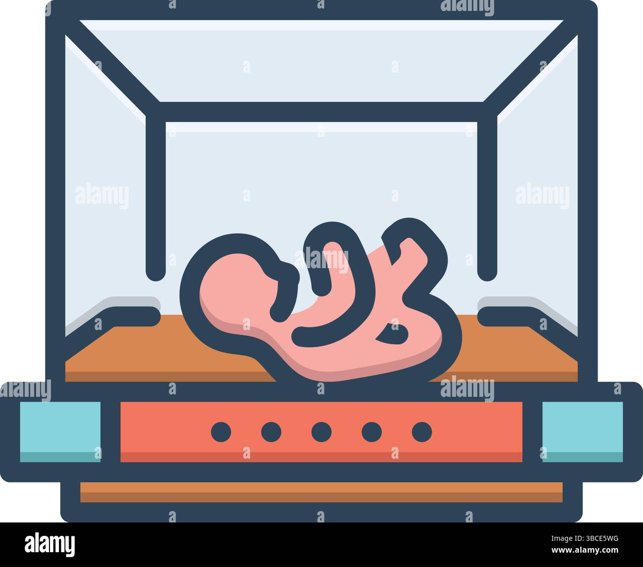 Premature birth baby incubator Stock Vector Images - Alamy