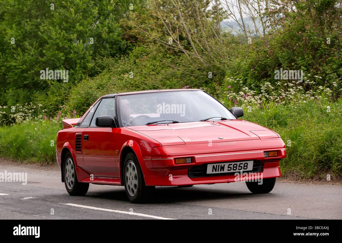 Upper Winchendon,Bucks,UK - May 18th 2025: 1990 red Toyota MR2 classic ...