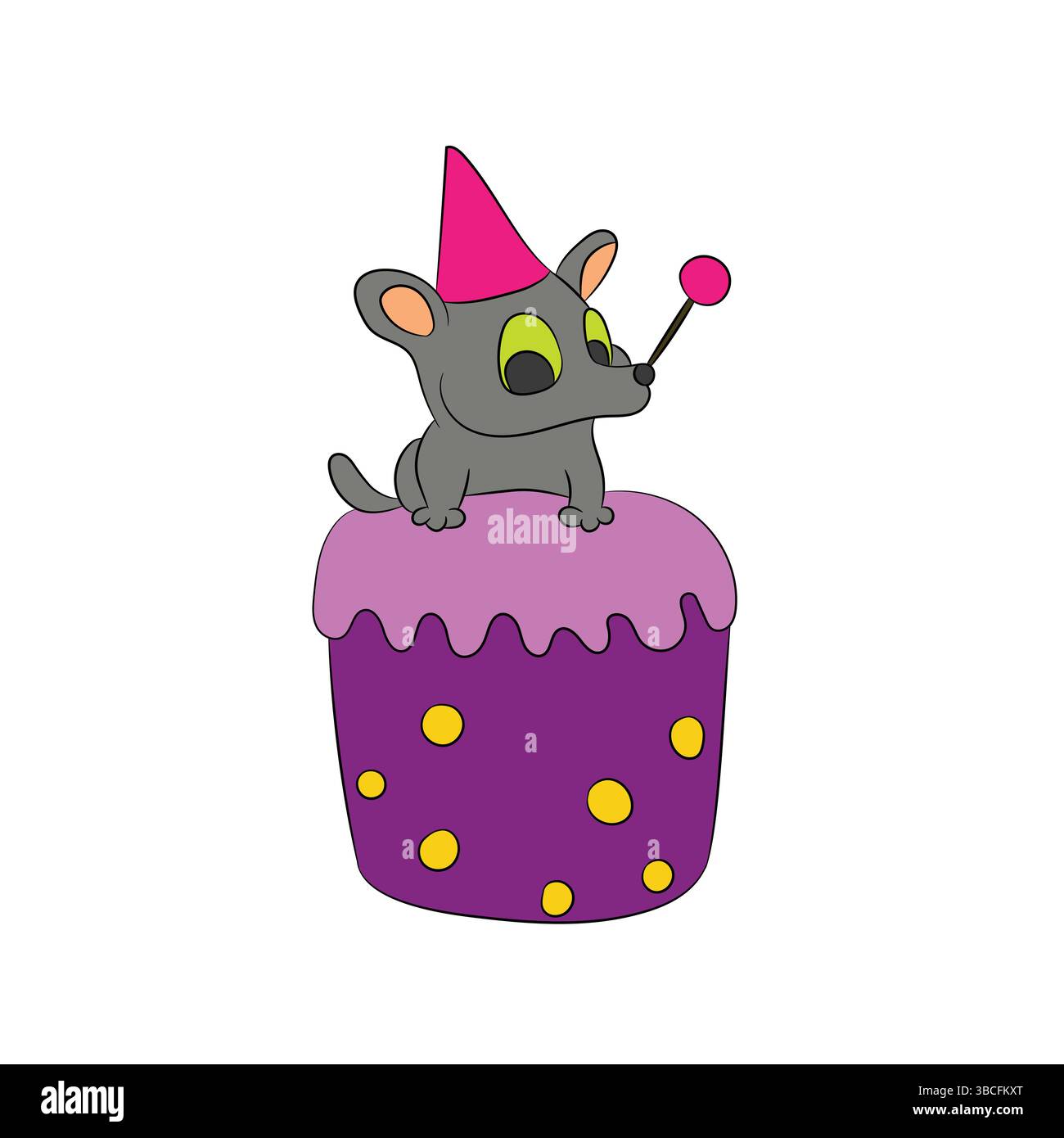 birthday kids confetti Stock Vector