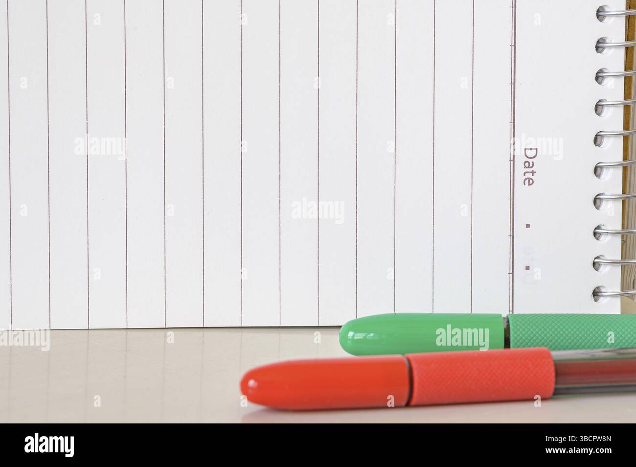 Multiple Assorted Collection Office Stationery Photo Placed Over Table Stock Photo