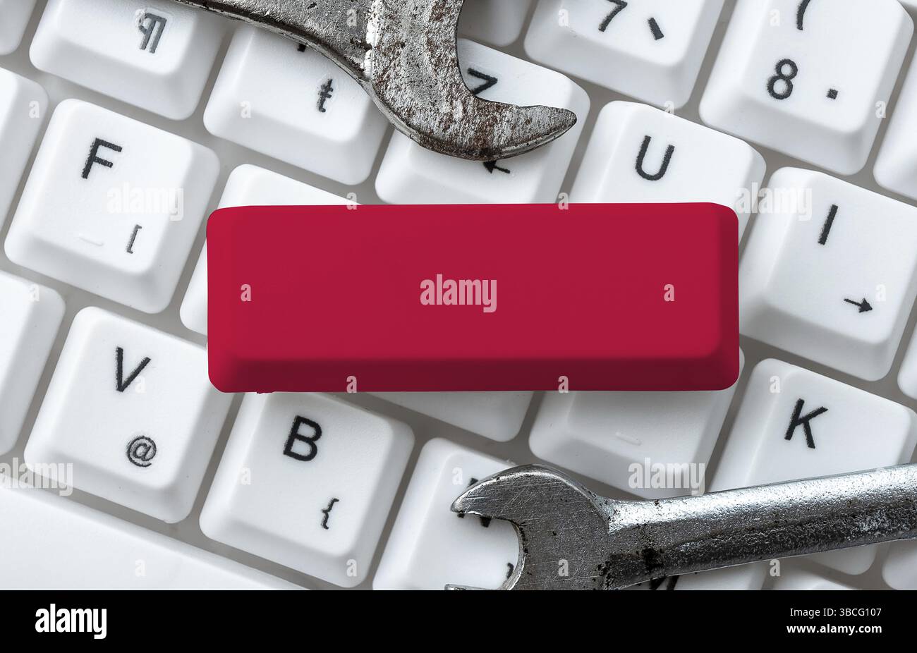 Abstract Typing Presentation Message, Retyping New Email Password Stock Photo