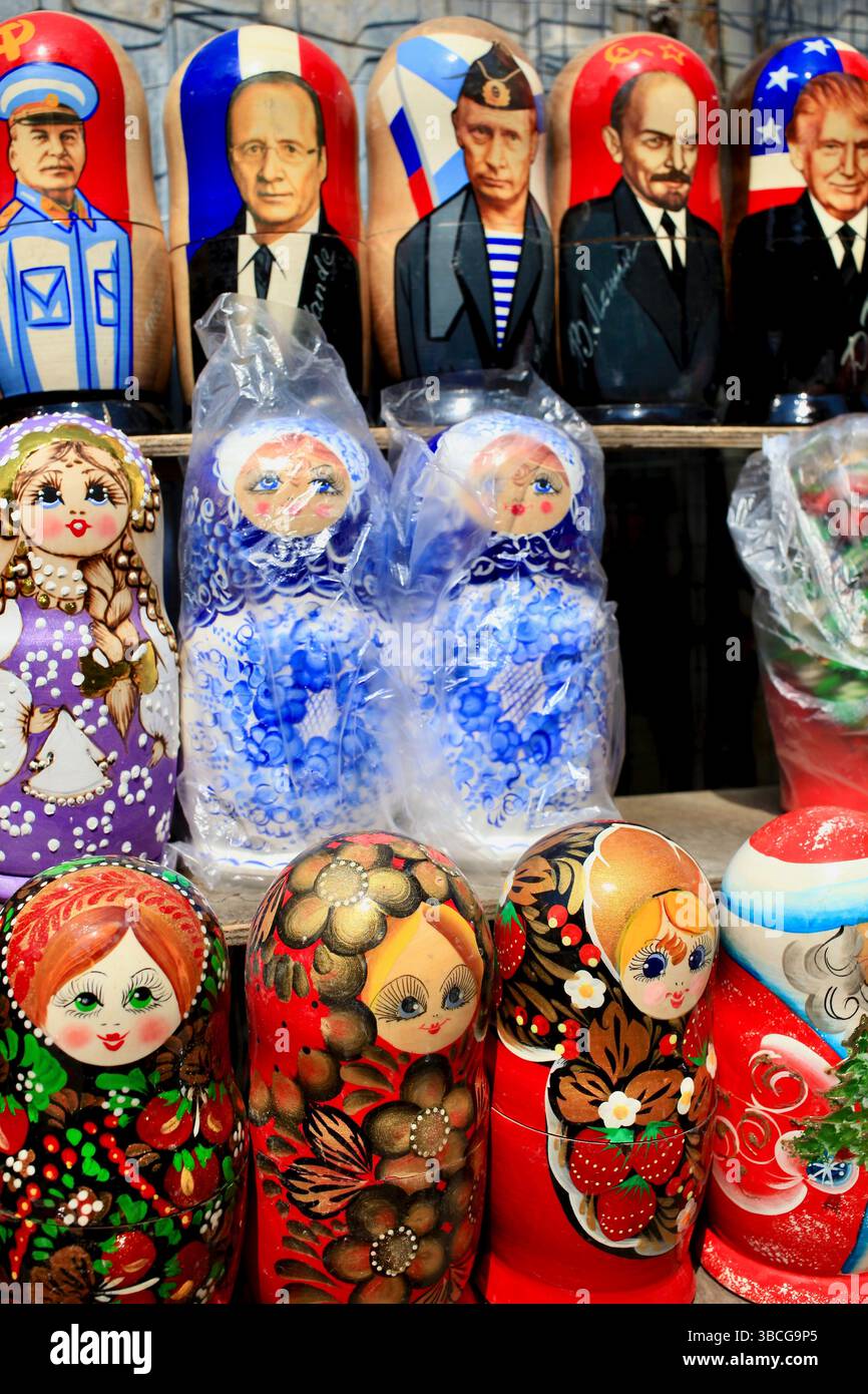 Putin matryoshka hi-res stock photography and images
