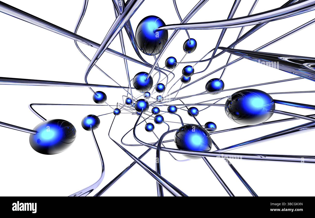 High resolution rendering of a network concept Stock Photo - Alamy