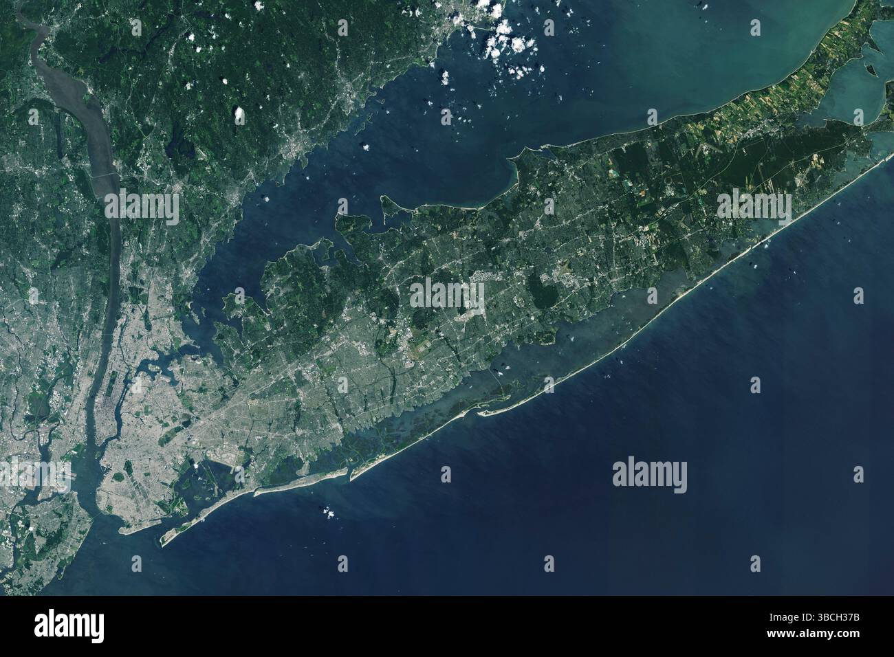 Aerial of Long Island New York Stock Photo - Alamy