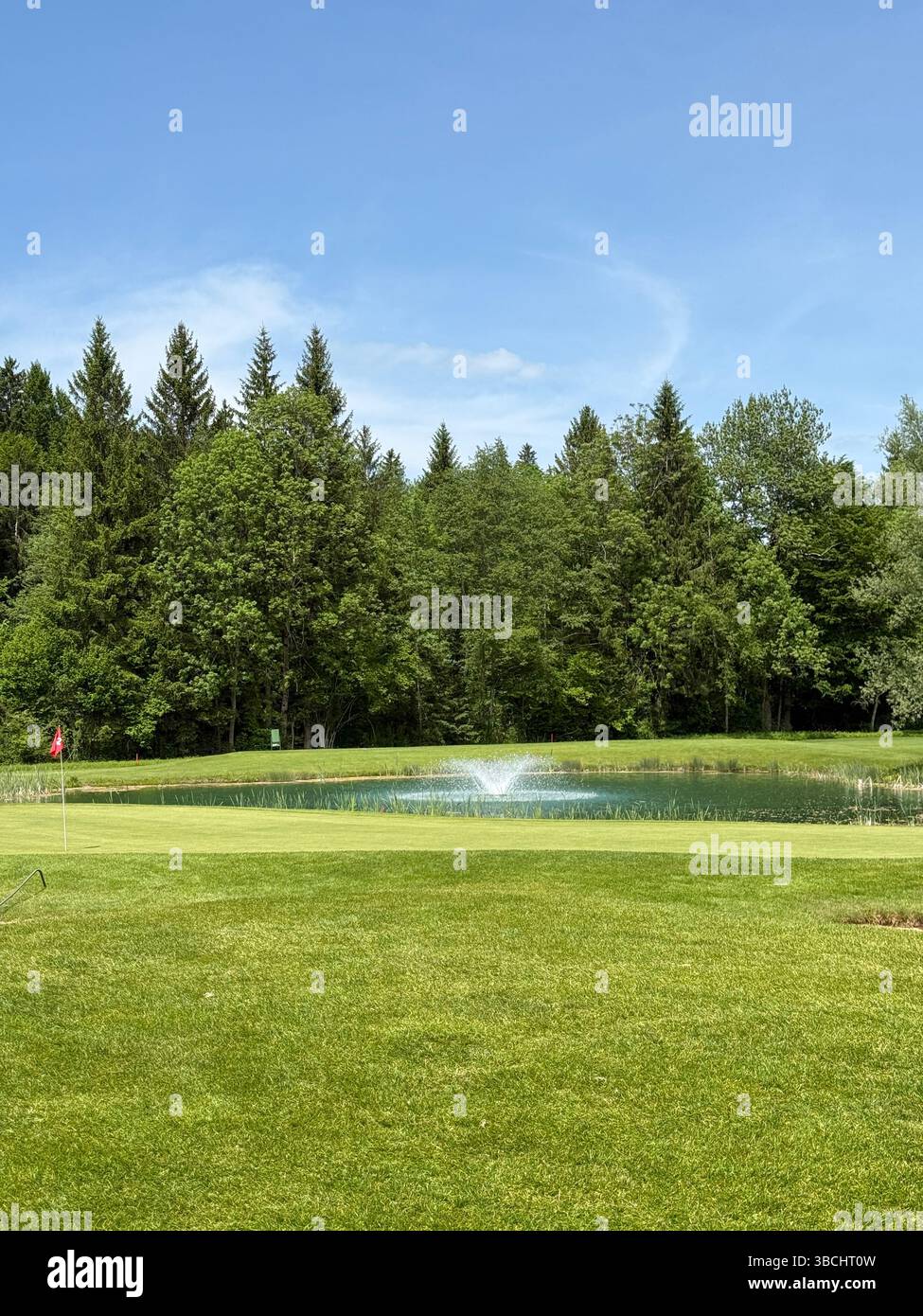Golfpark Bregenzerwald – Serenity by the Water - Smartphone Captured Stock Image