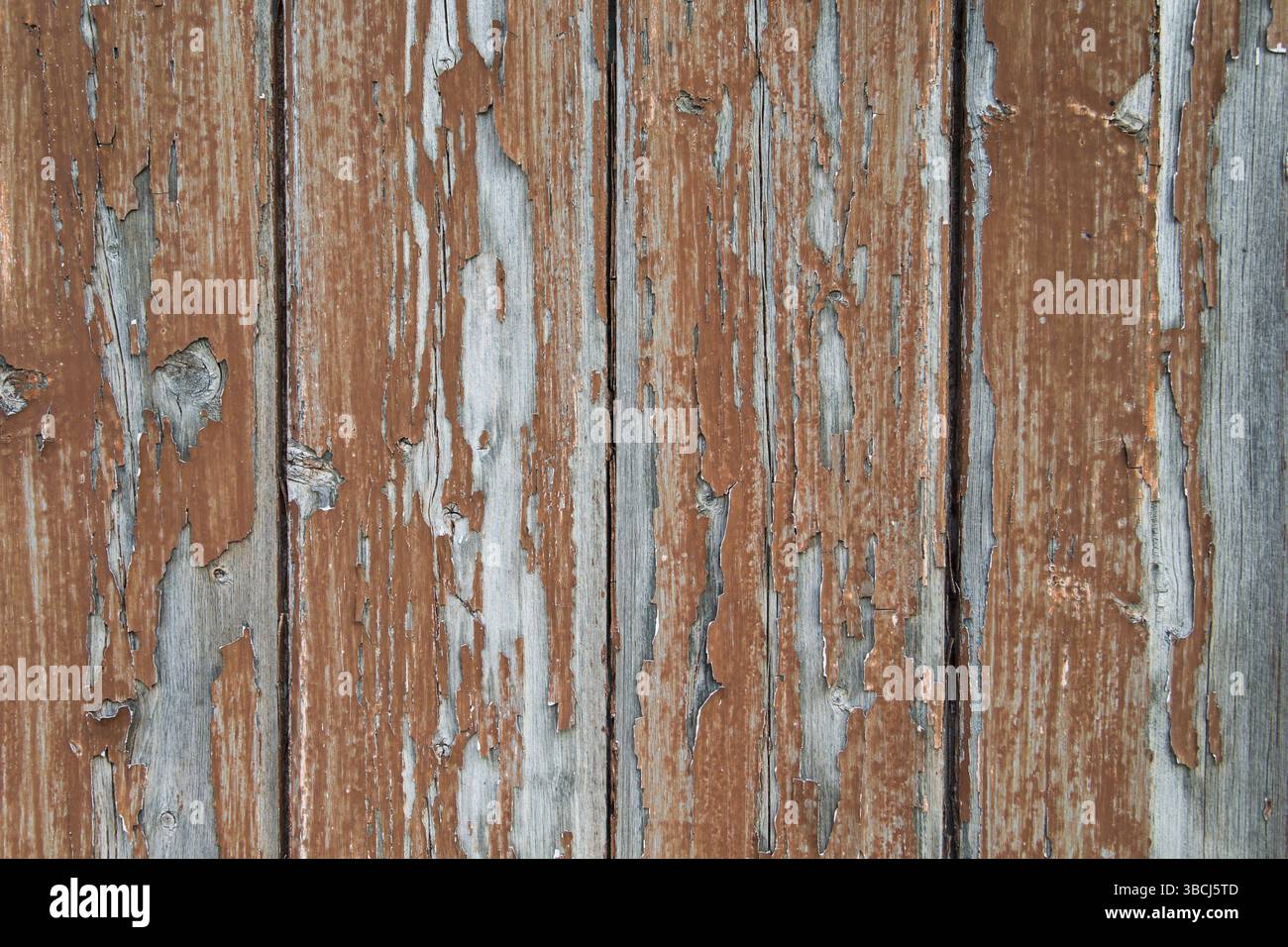 The photo shows an old, weathered wooden fence Stock Photo - Alamy