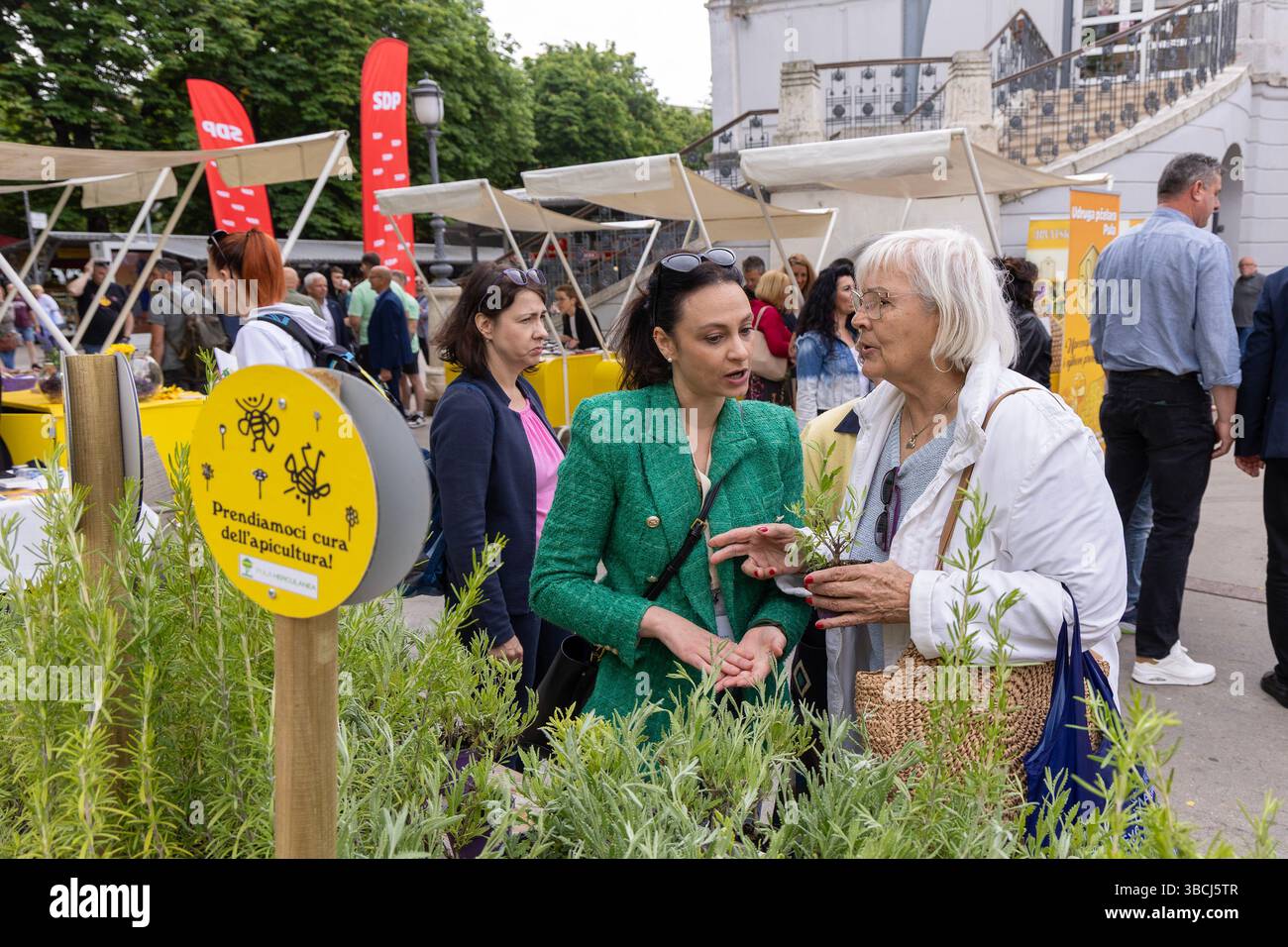 Pula, Croatia. 20th May, 2025. At the Pula Green Market, as part of the ...