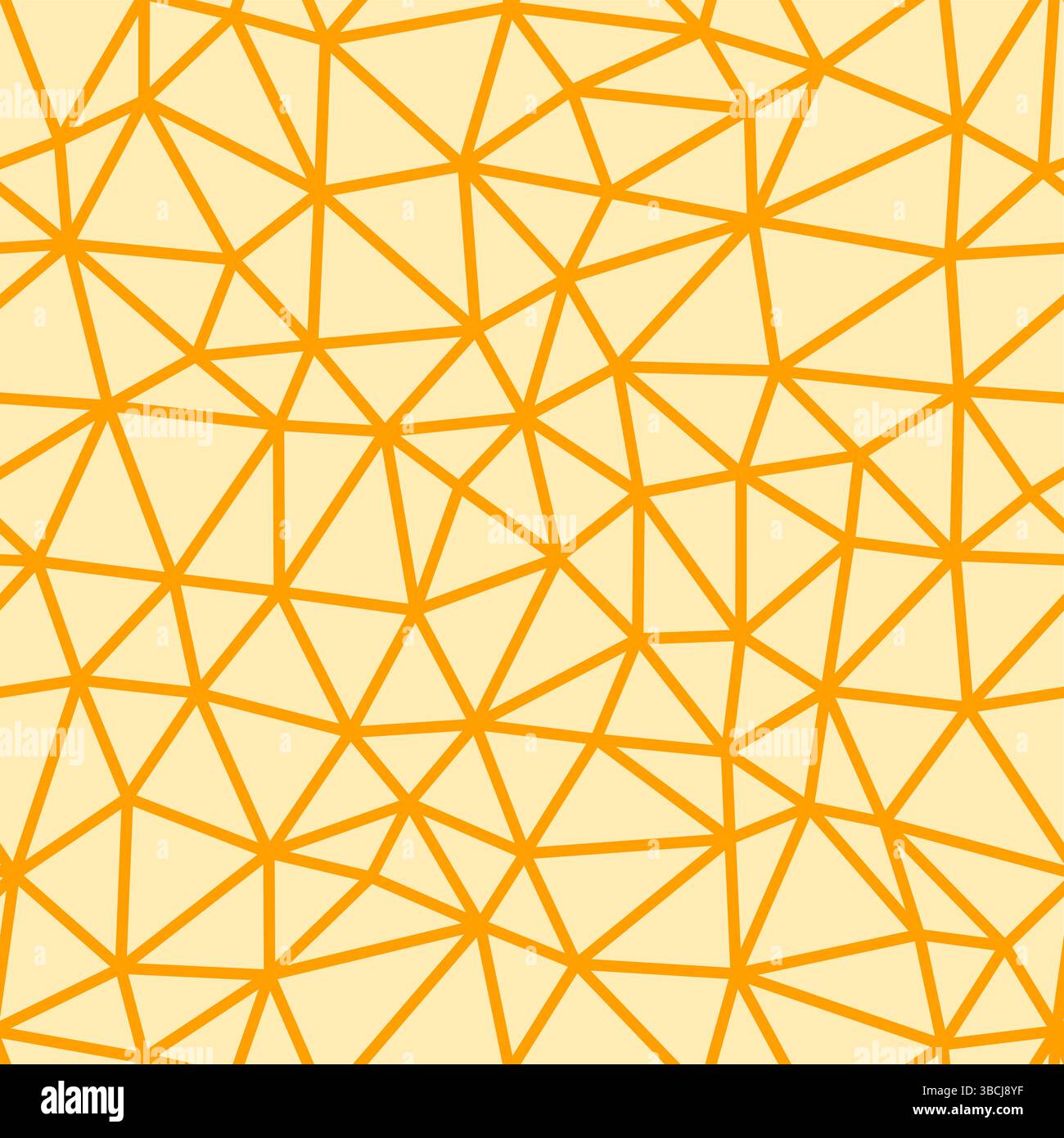 Background with triangles pattern. Amber color. Compact triangles size. Medium lines weight. Repeatable pattern. Stock Vector