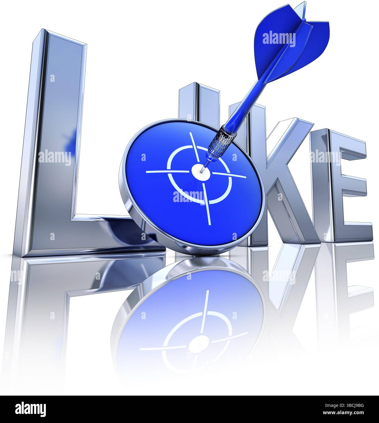 High resolution rendering of a like icon Stock Photo - Alamy