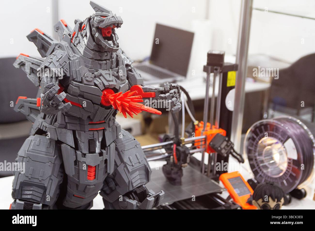 Samples of products made using 3D printing technology in an laboratory. Industry Stock Photo