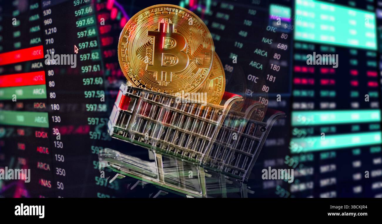 Concept of stock market Stock Photo