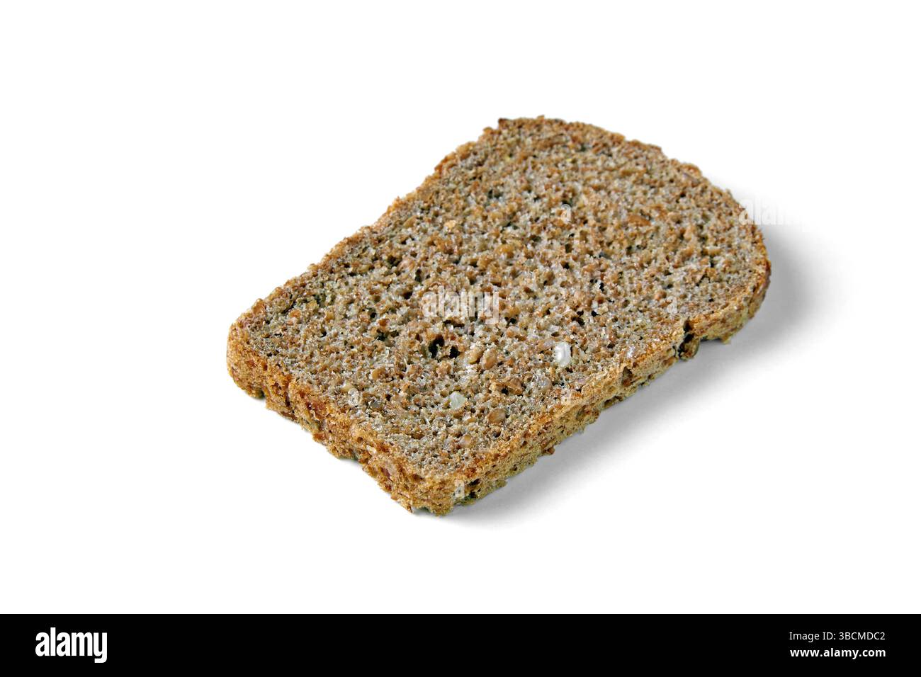 slice of whole grain molded bread isolated on white background Stock ...