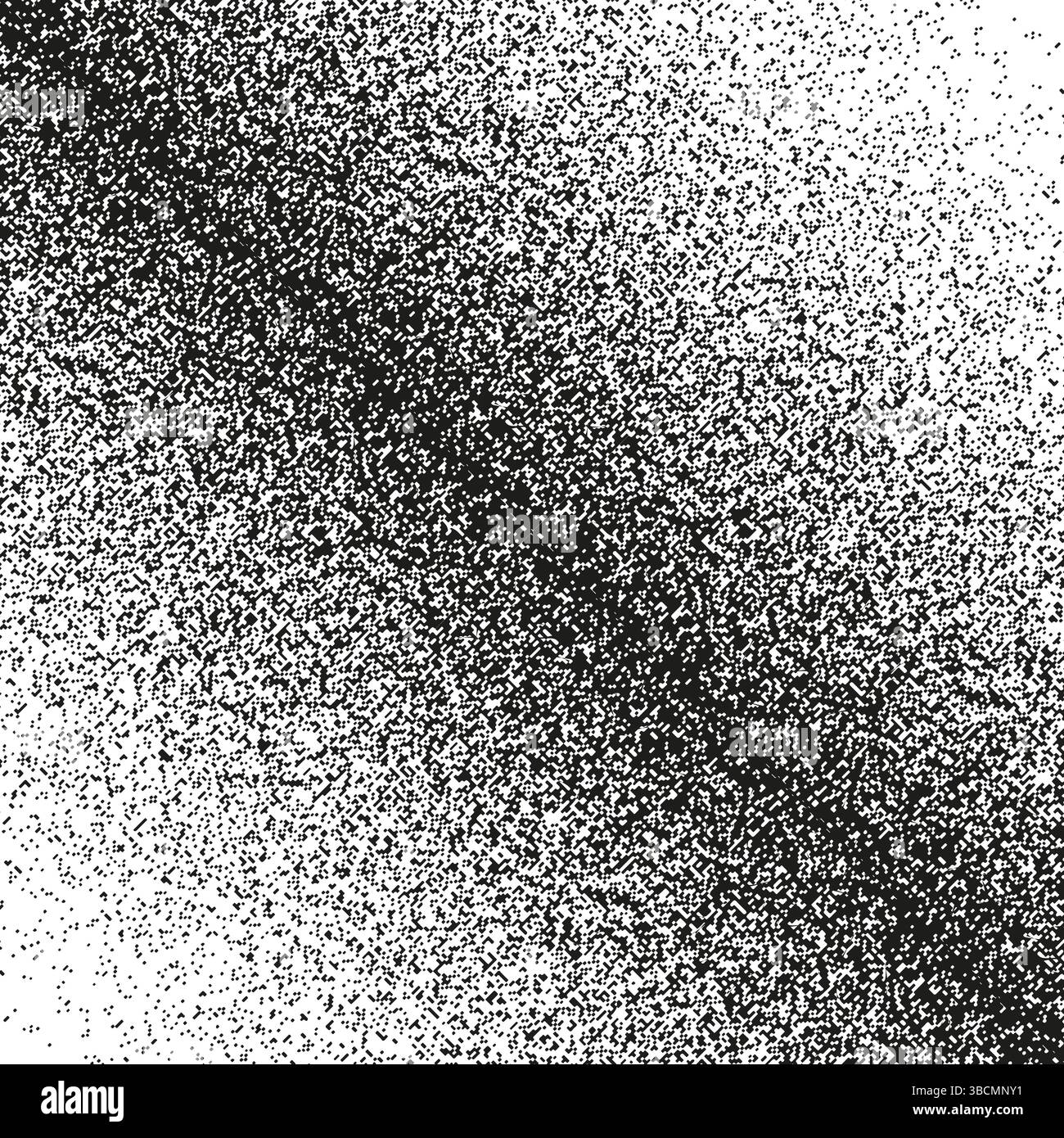 Diagonal dot gradient. Halftone texture vector. Grainy monochrome shade. Fade left effect. Stock Vector