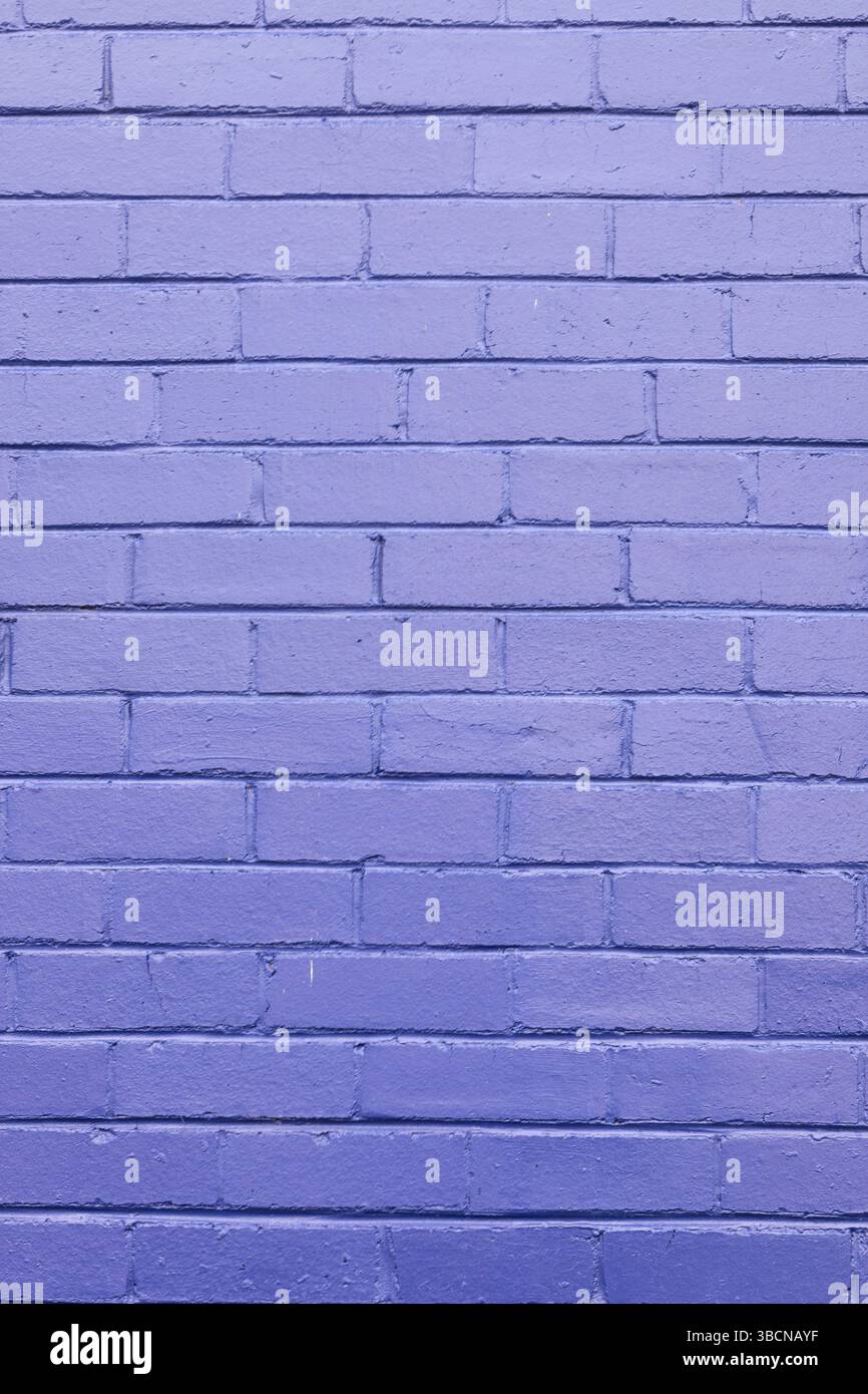 repeating pattern abstract of purple painted brick wall Stock Photo