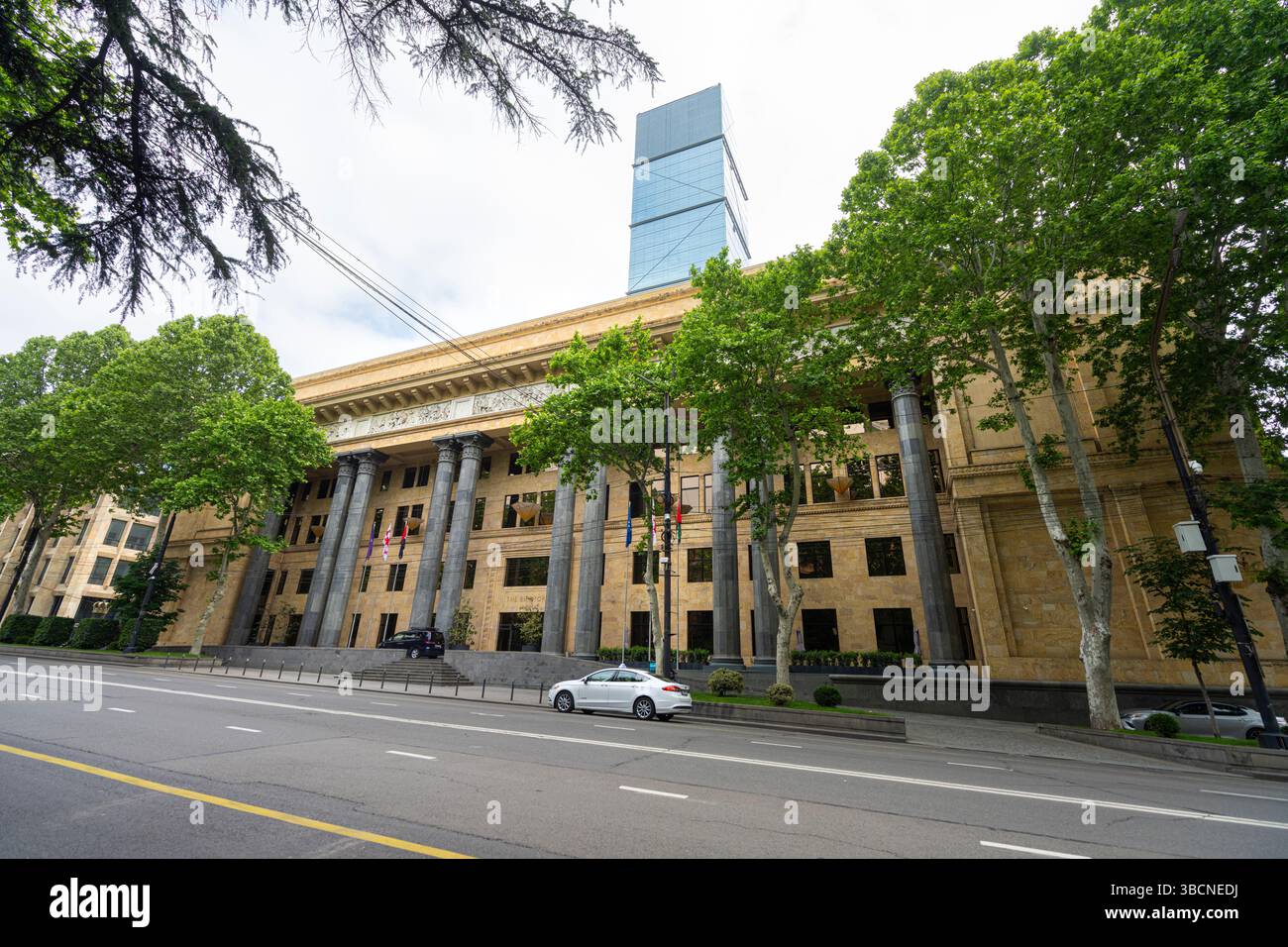 Tbilisi, Georgia. May 17, 2025. external view of the The Biltmore Hotel in the city center Stock Photo
