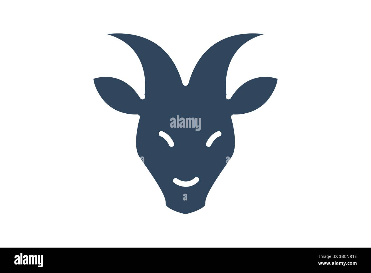 Goat icon. solid icon style. icon related to meat. meat elements vector illustration Stock Vector