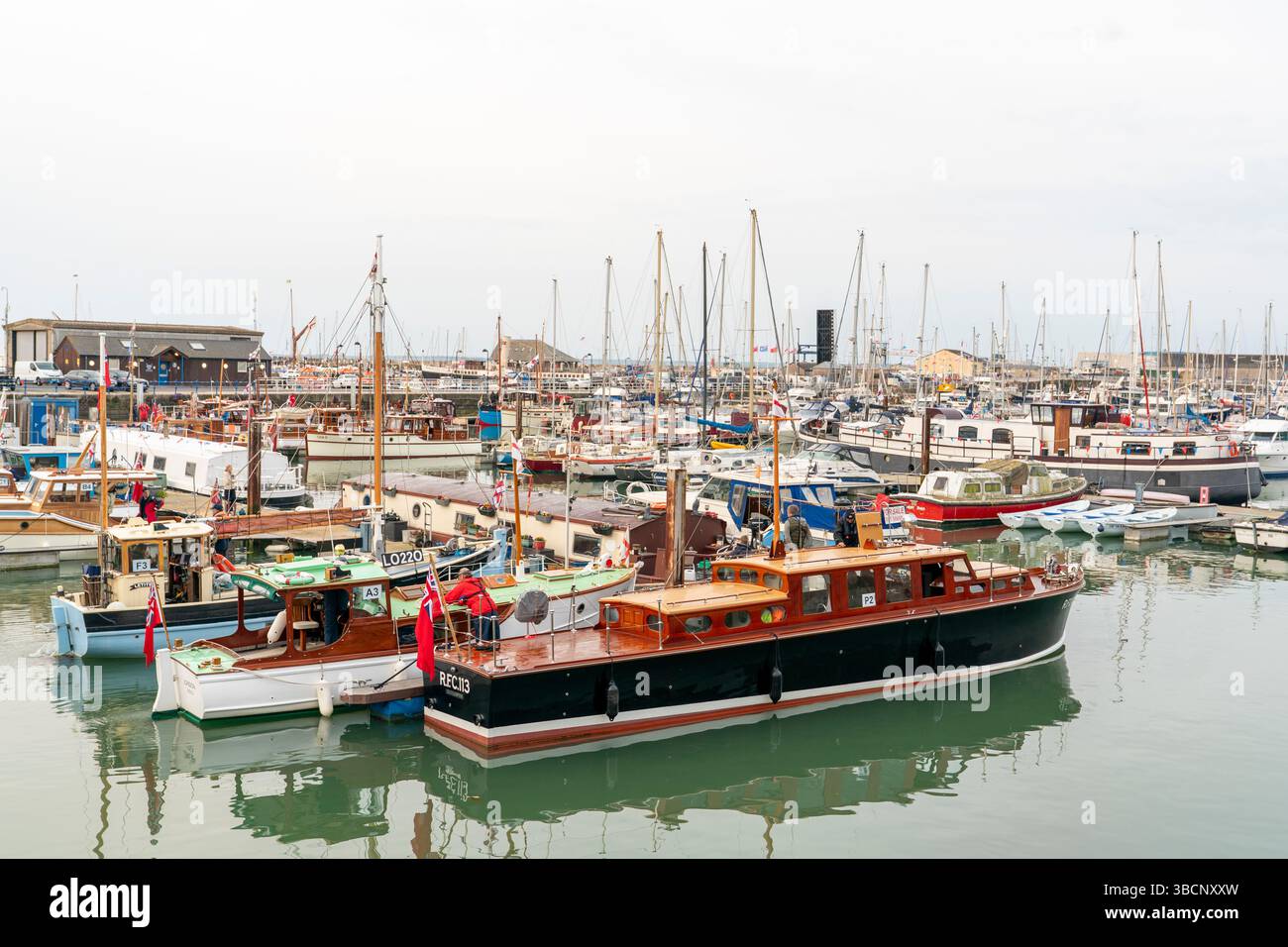 Many of the little ships moored in Ramsgate harbour in the early ...