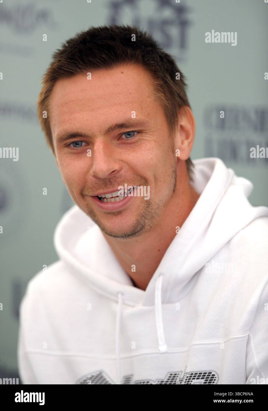Robin Soderling at the Liverpool International Tennis Tournament - 18 June 2009 Stock Photo