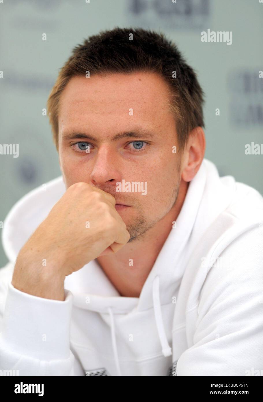 Robin Soderling at the Liverpool International Tennis Tournament - 18 June 2009 Stock Photo