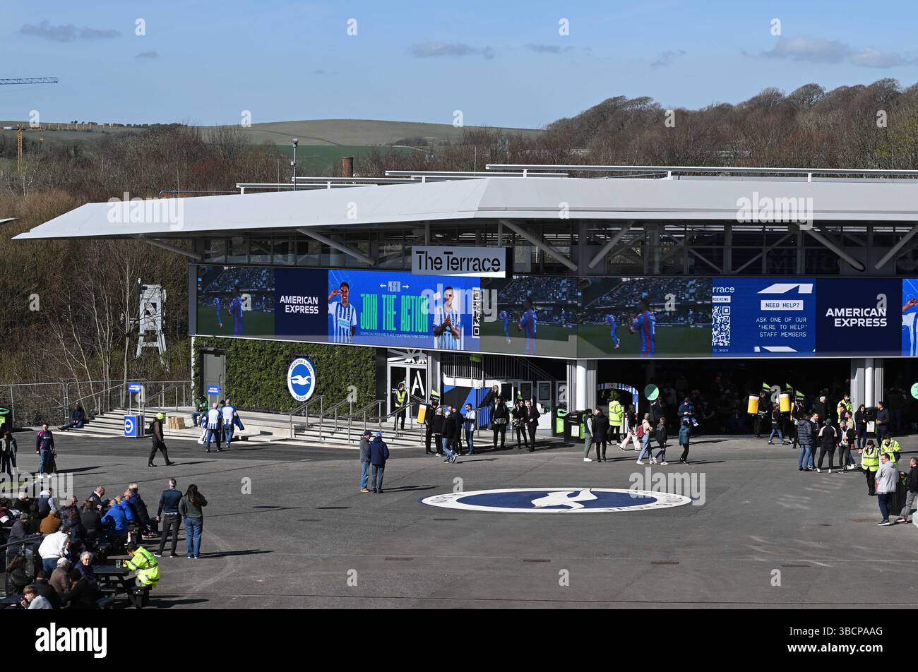 Offizielle Brighton & Hove Albion-Flagge Von Desert Cactus, 90 X 152 Cm, 100% Polyester, Für Drinnen & Draußen – Design G