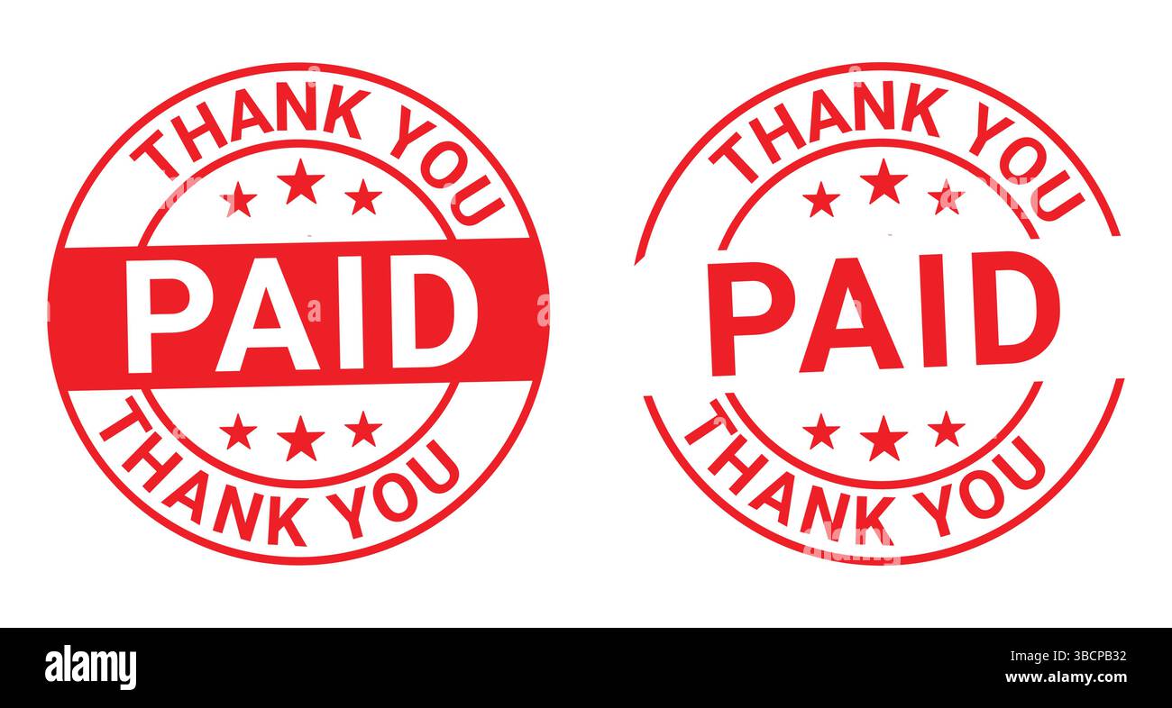 Thank you stamp seal icon badge Stock Vector Images Alamy