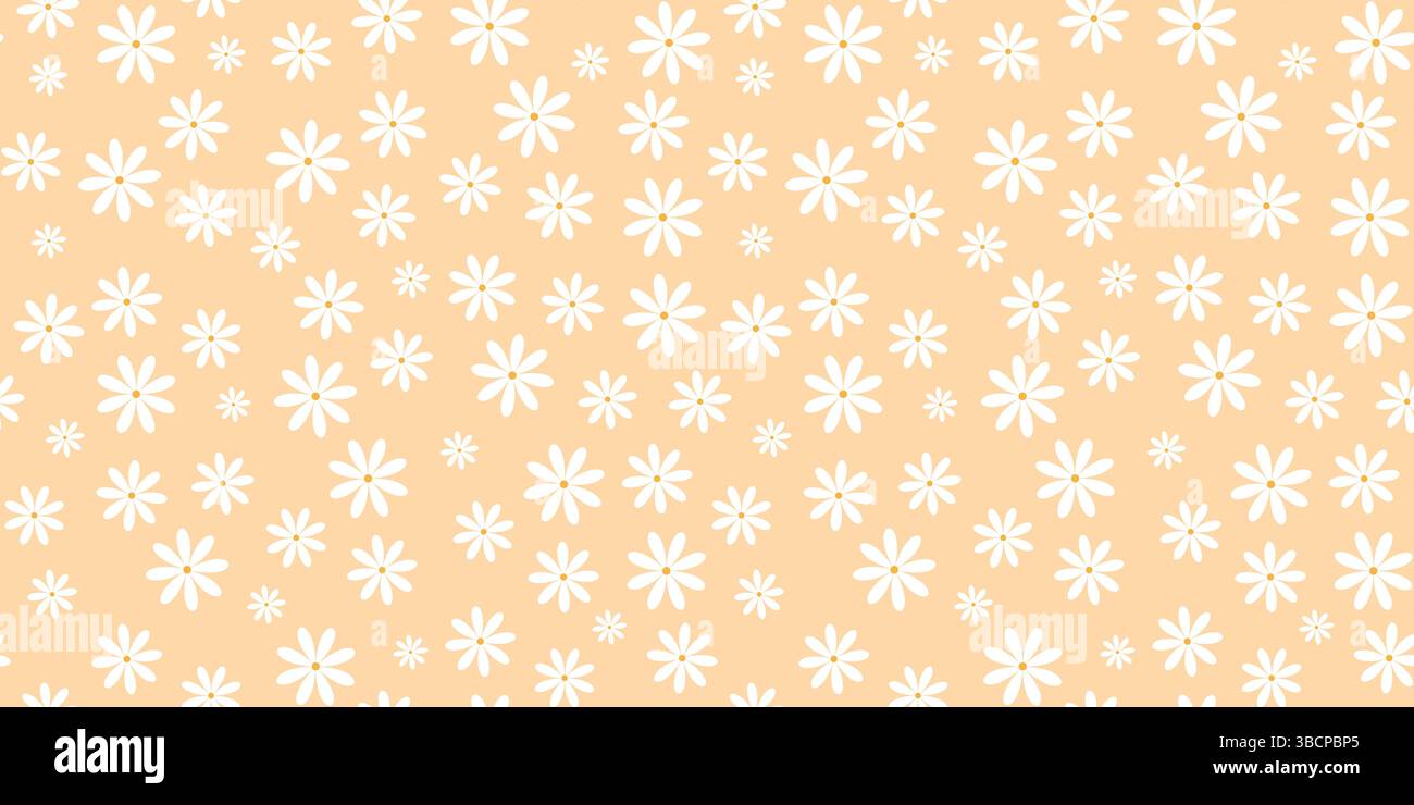 Cute pastel floral seamless pattern. Rustic background with tiny wildflowers. Delicate pastel summer botanical print, vector graphic Stock Vector