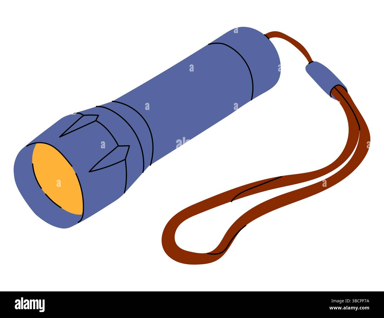 Flashlight icon in simple Cut Out Stock Images & Pictures - Alamy