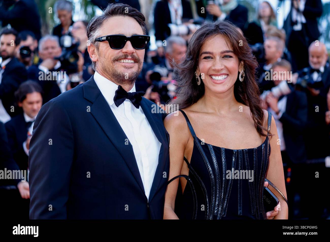 Cannes, Frankreich. 20th May, 2025. James Franco and Isabel Pakzad ...