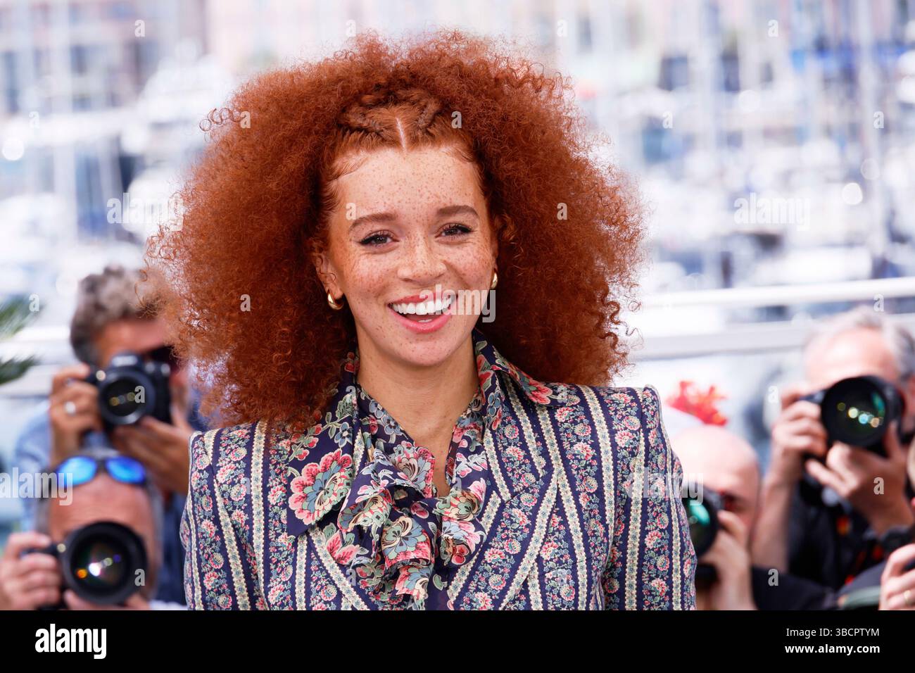 Erin Kellyman poses for photographers at the photo call for the film