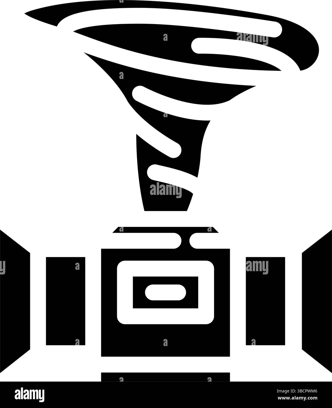 outdoor art installation glyph icon vector illustration Stock Vector ...