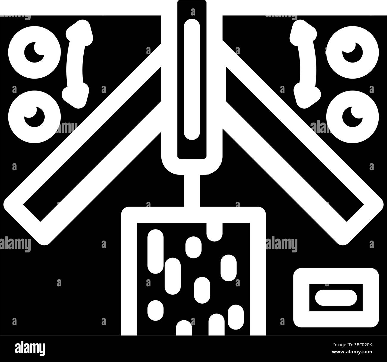 precision wood cutting framing glyph icon vector illustration Stock ...