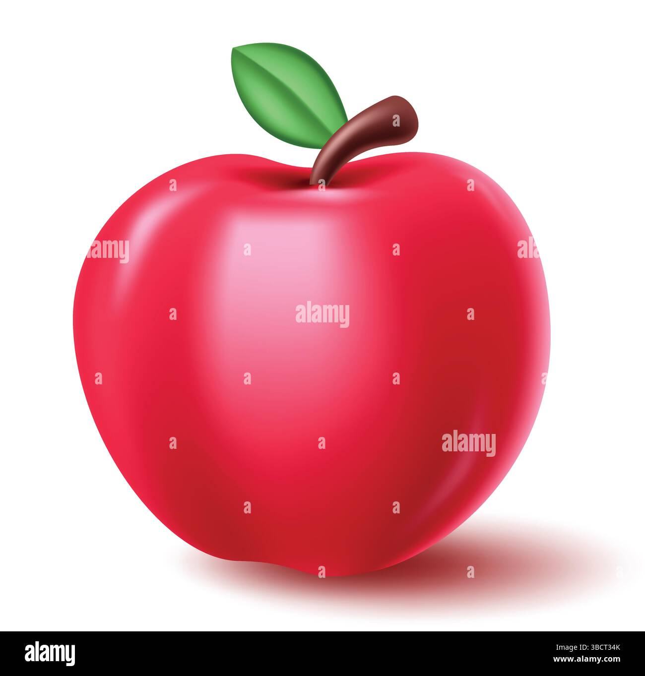 Apple fruit vector design. Realistic apple Vector illustration Stock Vector