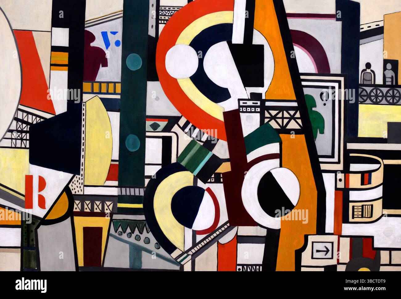 Fernand Léger(仏) 「The Three Musicians」 les-disques-dans-la-ville-1920