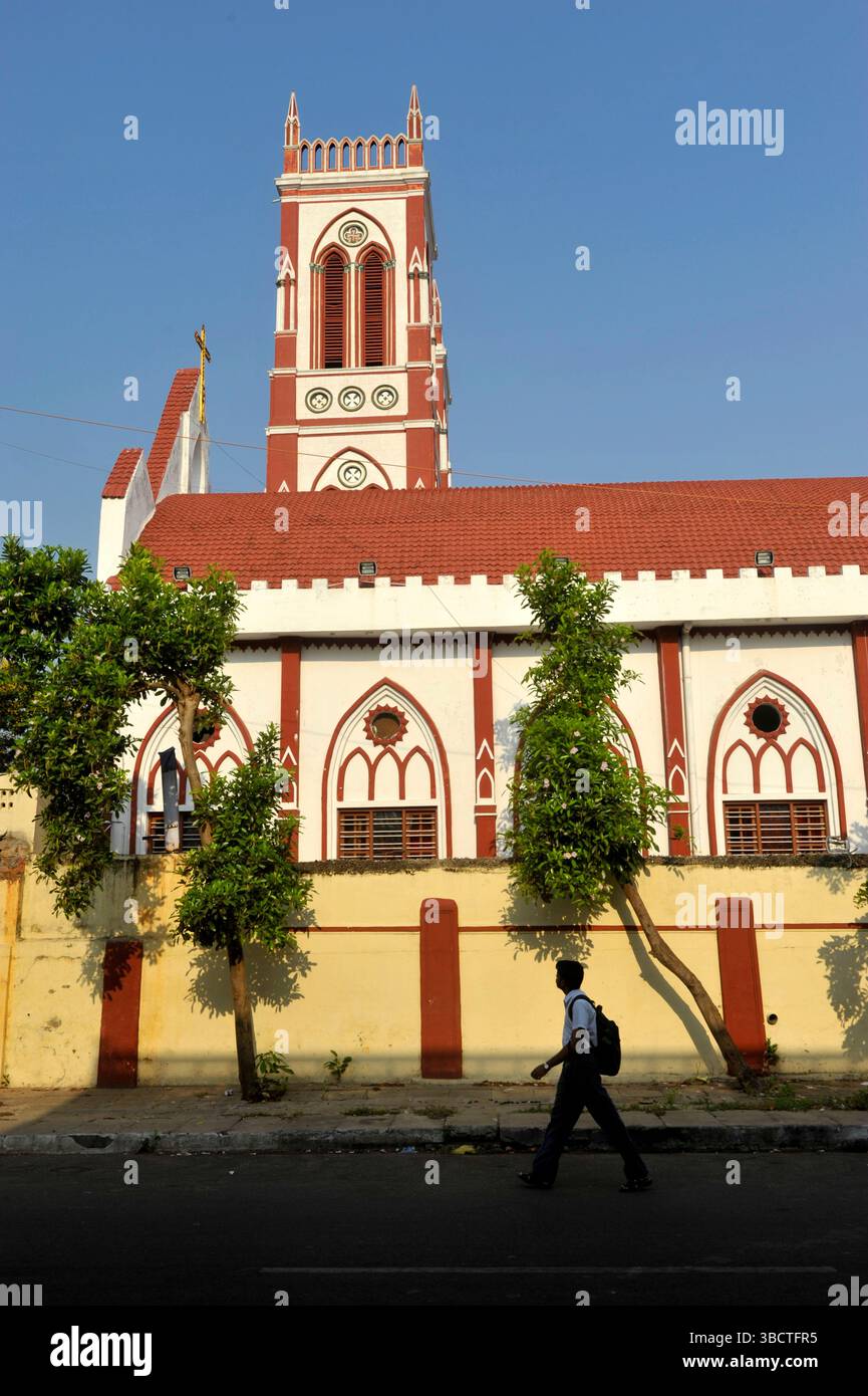 Asie,Inde du Sud,Tamil Nadu,Pondicherry,l' glise du Sacr Coeur de J sus ...