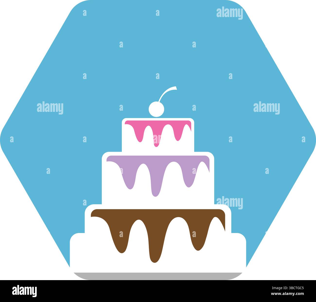 Bakery icon logo design template Stock Vector