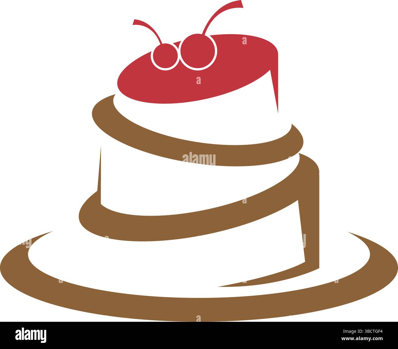 Bakery icon logo design template Stock Vector