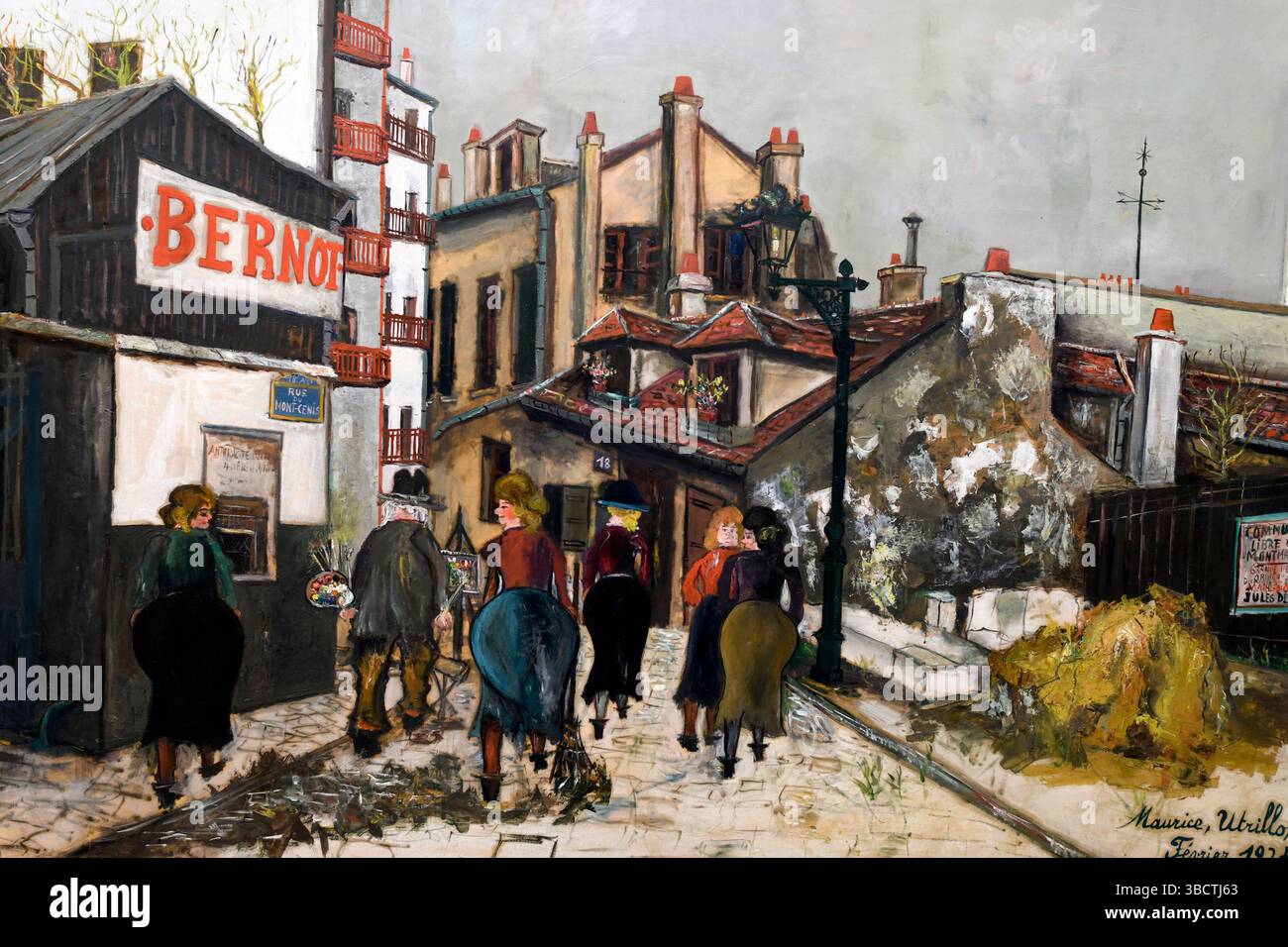 La Maison Bernot, 1924, Maurice Utrillo,Orangerie Museum, Paris, France. Stock Photo